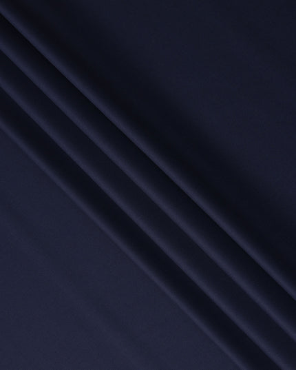 Dark Navy Super 140s Italian Wool Blend Suiting Fabric 150cm