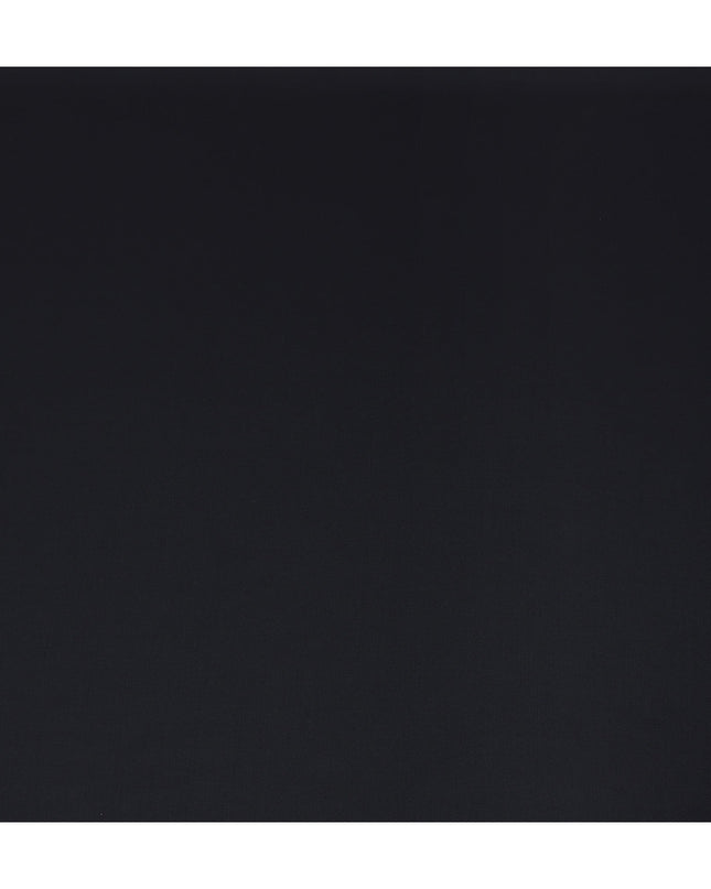 Classic Black Super 140s Wool Blend Suiting Fabric 150cm