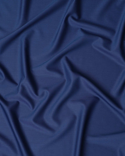 Royal Blue Super 150s Italian Wool Blend Suiting Fabric 150c