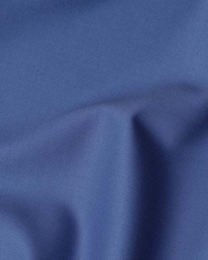 Bright Cobalt Blue Super 160s Wool Blend Suiting Fabric 150c