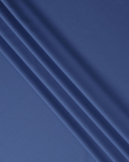 Bright Cobalt Blue Super 160s Wool Blend Suiting Fabric 150c