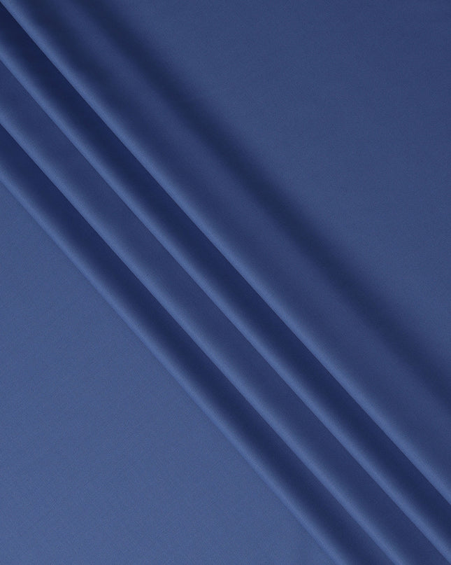 Bright Cobalt Blue Super 160s Wool Blend Suiting Fabric 150c