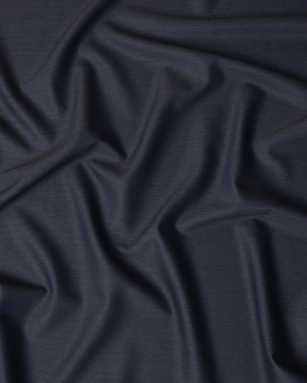 Dark Italian Navy Super 150s Italian Wool Suiting Fabric 150