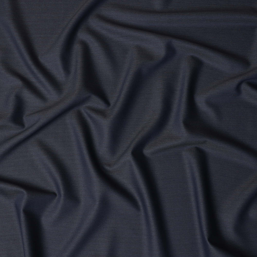 Dark Italian Navy Super 150s Italian Wool Suiting Fabric 150