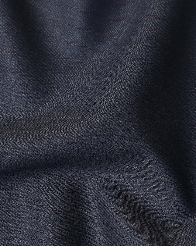 Dark Italian Navy Super 150s Italian Wool Suiting Fabric 150