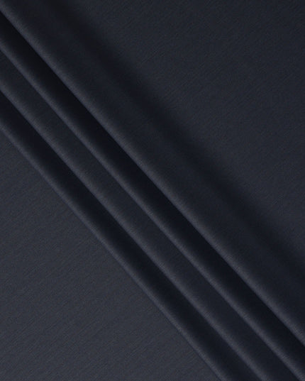 Dark Italian Navy Super 150s Italian Wool Suiting Fabric 150