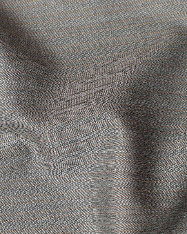 Light Grey Super 120s Pure English Wool Suiting Fabric 150cm