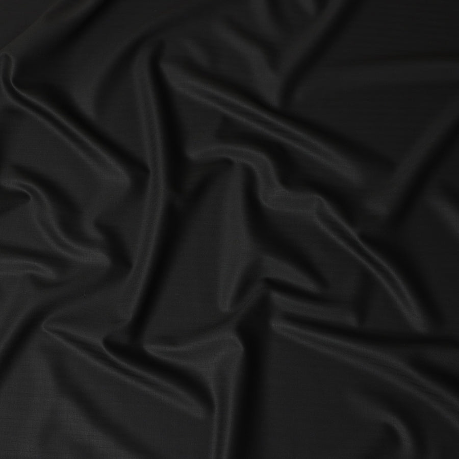 Classic Black Super 150s Italian Wool Blend Suiting Fabric 1