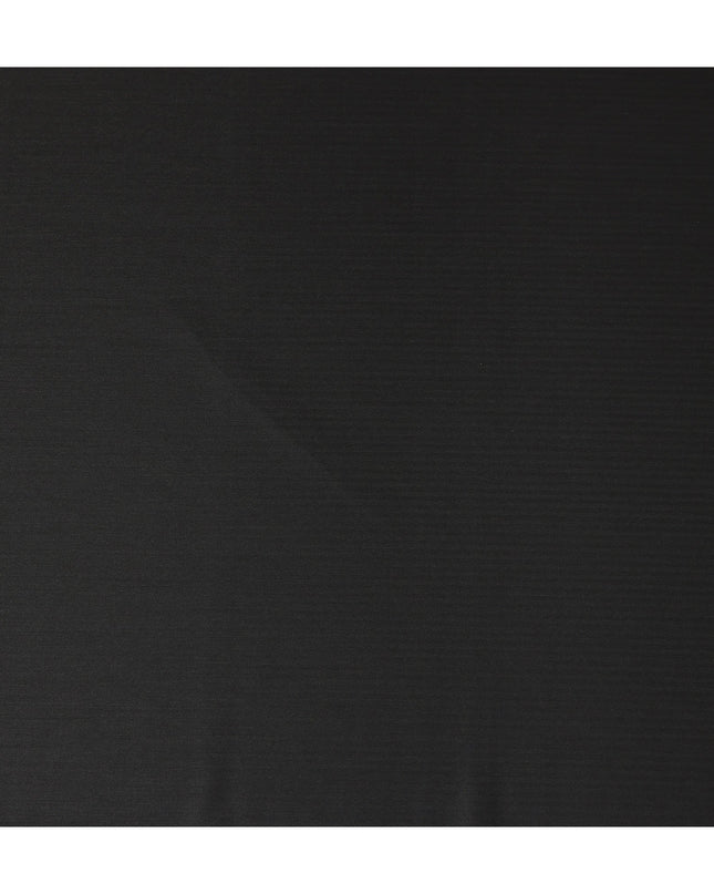 Pure Black Super 150s Pure English Wool Suiting Fabric 150cm