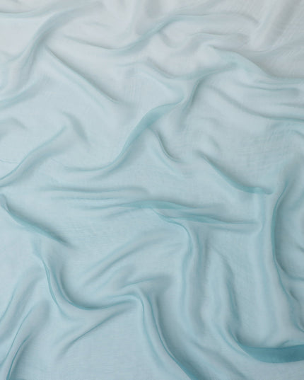Powder Blue Silk Chiffon Garbasaar 110cm