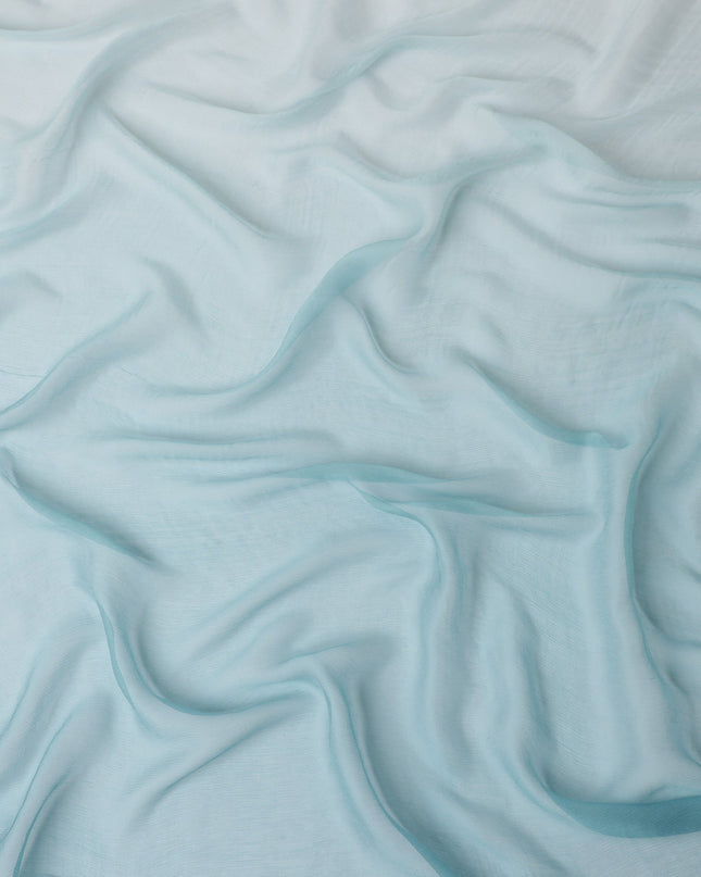 Powder Blue Silk Chiffon Garbasaar 110cm