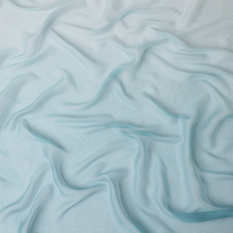 Powder Blue Silk Chiffon Garbasaar 110cm