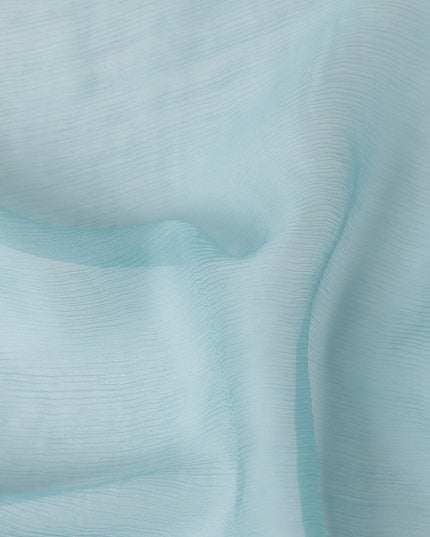 Powder Blue Silk Chiffon Garbasaar 110cm