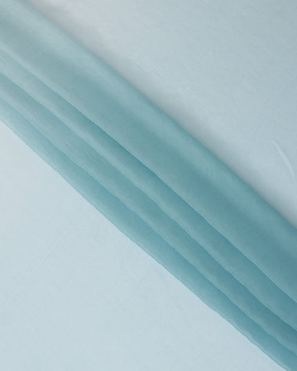 Powder Blue Silk Chiffon Garbasaar 110cm