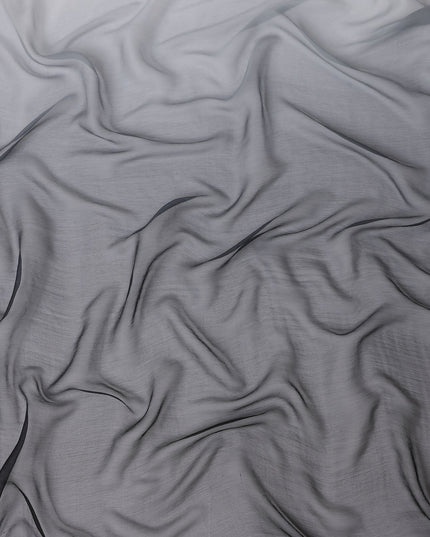 Pearl Grey Silk Chiffon Garbasaar 110cm