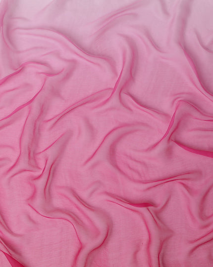 Fuchsia Pink Silk Chiffon Garbasaar 110cm
