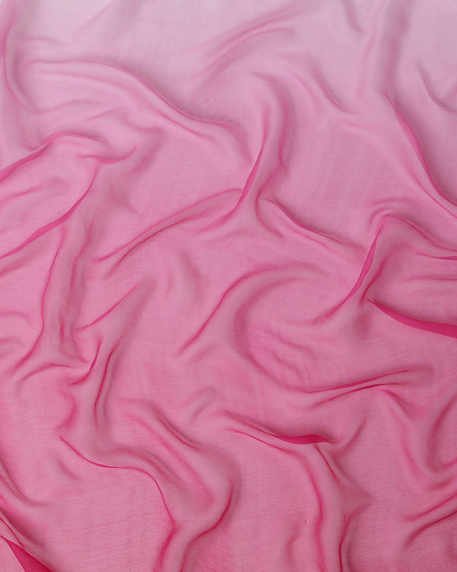 Fuchsia Pink Silk Chiffon Garbasaar 110cm