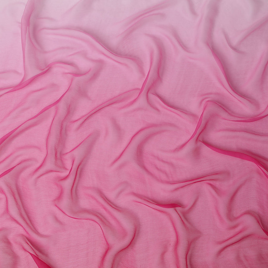 Fuchsia Pink Silk Chiffon Garbasaar 110cm