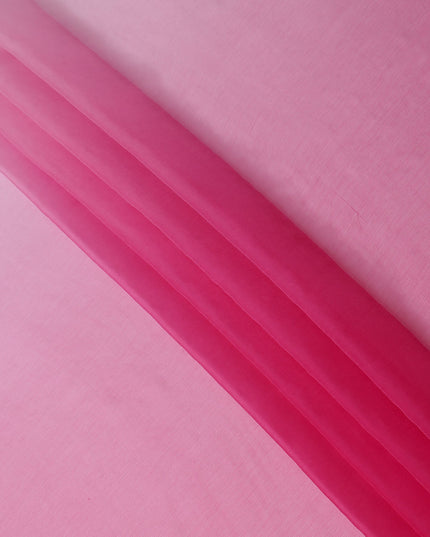 Fuchsia Pink Silk Chiffon Garbasaar 110cm