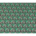 Emerald Green Floral Silk Crepe Fabric 110cm