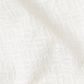 Ivory White Herringbone Cotton Voile Fabric 110cm