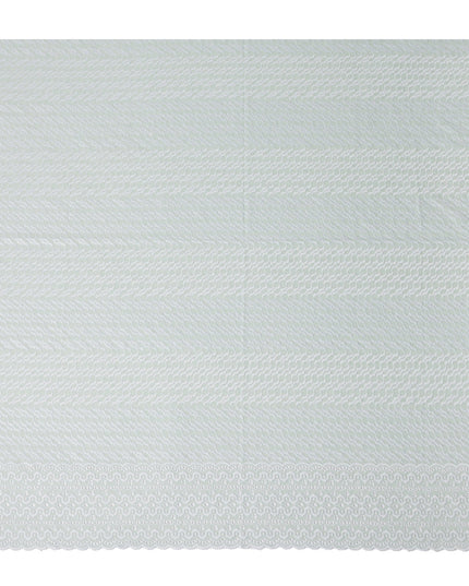 Sage Green Border Cotton Voile Fabric 110cm