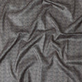 Charcoal Grey Self Design Synthetic Brocade