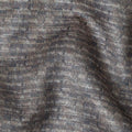Charcoal Grey Self Design Synthetic Brocade