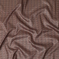 Chestnut Brown Synthetic Brocade Fabric