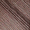 Chestnut Brown Synthetic Brocade Fabric