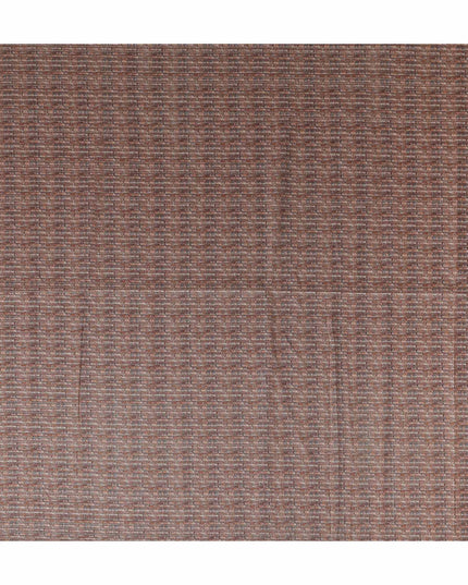 Chestnut Brown Synthetic Brocade Fabric