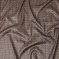 Mocha Brown Synthetic Brocade Fabric - Regal Fabrics