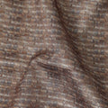 Mocha Brown Synthetic Brocade Fabric - Regal Fabrics