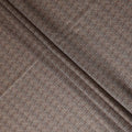 Mocha Brown Synthetic Brocade Fabric - Regal Fabrics