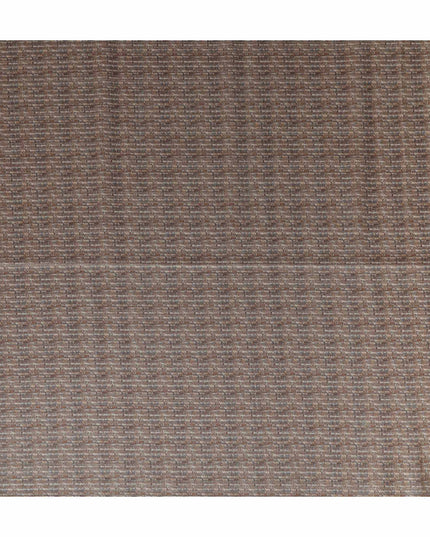 Mocha Brown Synthetic Brocade Fabric - Regal Fabrics