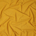 Mustard Yellow Embroidered Cotton Fabric - Regal