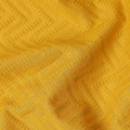 Mustard Yellow Embroidered Cotton Fabric - Regal