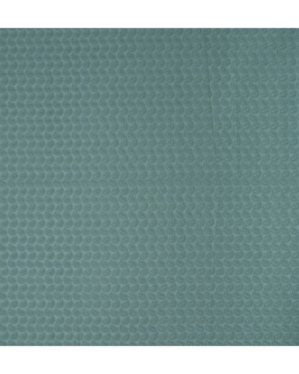 Sage Green Embroidered Cotton Fabric - Regal Fabrics