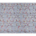 Lilac Grey Leaf Cotton Lawn Fabric - Regal Fabrics