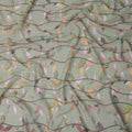 Sage Green Leaf Cotton Lawn Fabric - Regal Fabrics