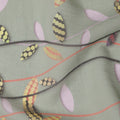 Sage Green Leaf Cotton Lawn Fabric - Regal Fabrics