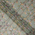 Sage Green Leaf Cotton Lawn Fabric - Regal Fabrics