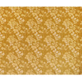 Golden Amber Organza Fabric - Embossed Leaf Motif, 110cm Width, Sumptuous Textured Sheen-D18939
