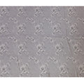 Silvery Grey Organza Fabric - Embossed Rose Elegance, 110cm Width, Timeless Sheen-D18954