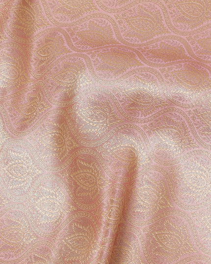 Peaches and Cream Luminous Brocade – Luxurious Fabric with a Gentle Sheen-D19041