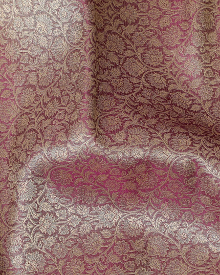 Dusty Rose Elegance Brocade Fabric – Traditional Texture with a Modern Twist-D19043