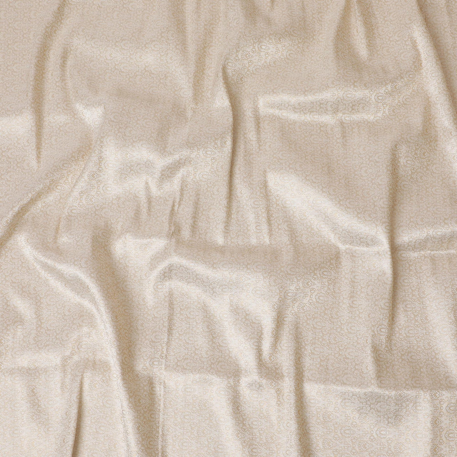 قماش بروكار عاجي أنيق - نسج رائع ذو جاذبية خالدة -D19049