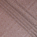 Mauve Majesty Brocade Fabric – Golden Ornamental Elegance-D19052
