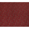 Rich Burgundy Synthetic Crepe Fabric with Golden Floral Accents, 110 cm Wide-D19136