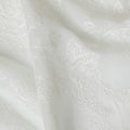 Luxurious Light Laurel green Synthetic Georgette Fabric with Embossed Floral Design, 110 cm Wide-D19146